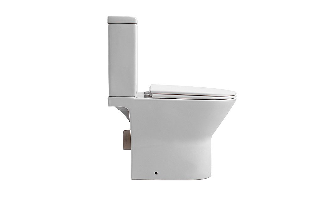 Унитаз-компакт без крышки Aquatek Леон AQ2785WS-00 безободковый,с бачком купить в интернет-магазине Sanbest