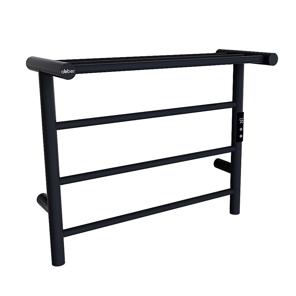 Полотенцесушитель электрический ABBER Standard AH4614MB черный матовый купить в интернет-магазине сантехники Sanbest