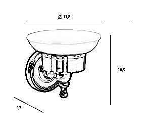 Мыльница Tiffany World Bristol TWBR106oro золото купить в интернет-магазине сантехники Sanbest