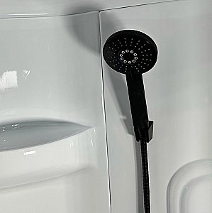 Душевая кабина Royal Bath Practic 90х90 RB 90BK1-M-BL стекло матовое/профиль черный купить в интернет-магазине Sanbest