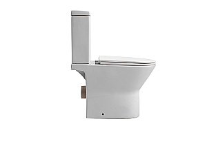 Унитаз-компакт без крышки Aquatek Леон AQ2785WS-00 безободковый,с бачком купить в интернет-магазине Sanbest