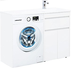 Тумба с раковиной Aquanet Токио 237745 120 белый для ванной в интернет-магазине Sanbest