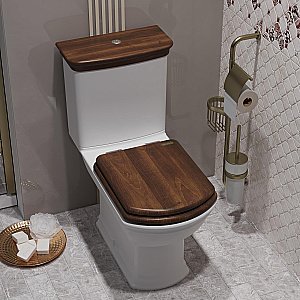 Унитаз-компакт напольный Опадирис Риспекто OS39724N белый, с бачком, с крышкой микролифт купить в интернет-магазине Sanbest