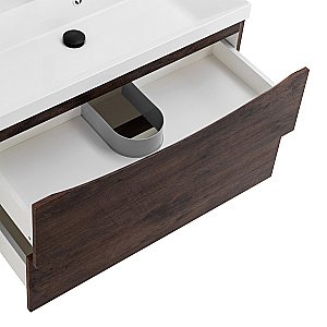 Тумба с раковиной Belbagno MARINO 80 2C-SO/BB800/450-LV-MR-AST Rovere Moro для ванной в интернет-магазине Sanbest