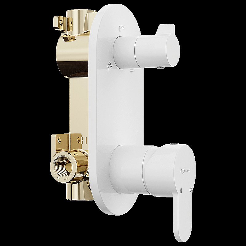 Душевая система Elghansa 54R1783-White (Set-19) белая купить в интернет-магазине сантехники Sanbest