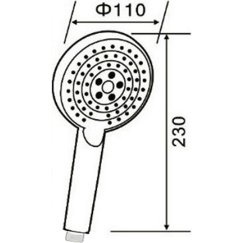 Душевая лейка Orange O-Shower S02HSW белый купить в интернет-магазине сантехники Sanbest