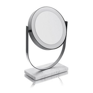 Зеркало косметическое Bertocci Carrarino 124 4749 0000 белый мрамор/хром купить в интернет-магазине сантехники Sanbest