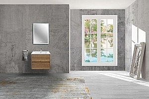 Тумба с раковиной Vincea Gio 60 T.Oak для ванной в интернет-магазине Sanbest