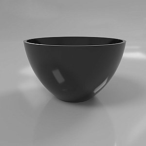 Раковина накладная WhiteCross Amethyst 50 0711.050050.101 черная купить в интернет-магазине Sanbest