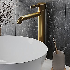 Смеситель для раковины PAINI Brera 74PJ205OLL золото матовое купить в интернет-магазине сантехники Sanbest