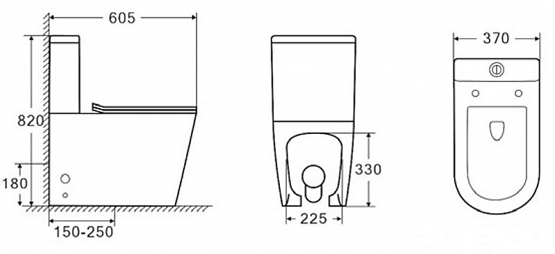 Унитаз Caprigo Modern Vittoria V-1013 безободковый, с бачком, с крышкой микролифт, белый купить в интернет-магазине Sanbest