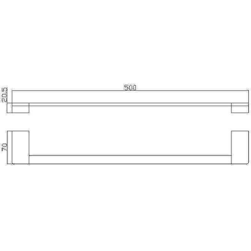 Полотенцедержатель Rav-Slezak Nil NLA0701/50ZRL розовый золотистый купить в интернет-магазине сантехники Sanbest