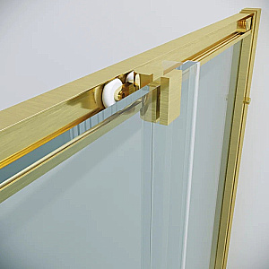 Душевой уголок Grossman Cosmo 90х90 300.K33.02.9090.32.00 стекло прозрачное/профиль золото брашированное купить в интернет-магазине Sanbest