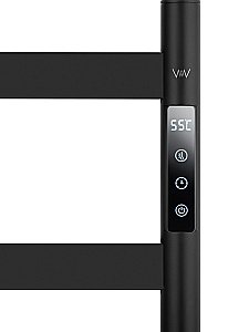 Полотенцесушитель электрический напольный WONZON & WOGHAND ESSEN, Черный матовый (WW-A406-MB) купить в интернет-магазине сантехники Sanbest