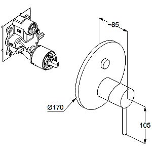 Душевая система Kludi Bozz 386585376 белая матовая купить в интернет-магазине сантехники Sanbest