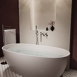 Смеситель для ванны Vincea Villa VTFW-1VL1CH хром купить в интернет-магазине сантехники Sanbest