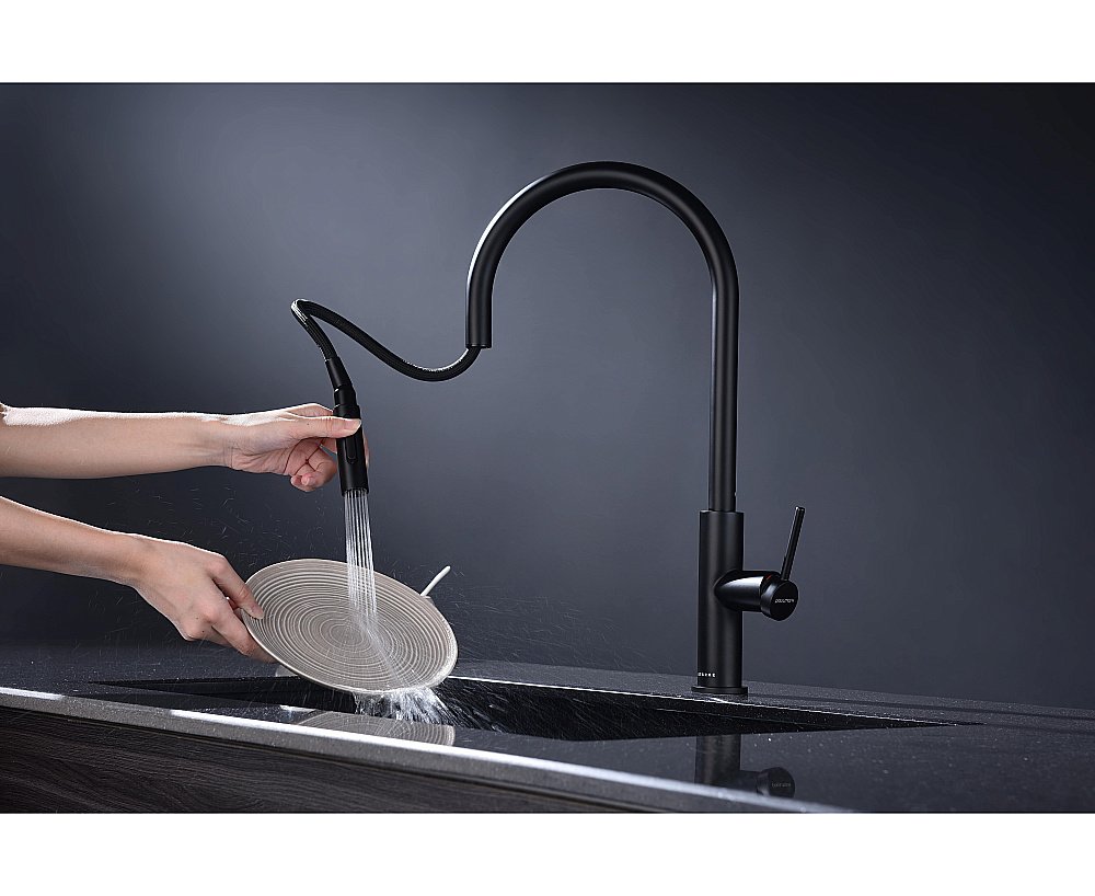 Смеситель для кухни Paulmark Senso Se215180-AN антрацит купить в интернет-магазине сантехники Sanbest