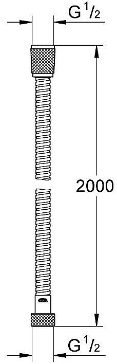 Душевой шланг Grohe Relexaflex Metal 28140001 хром купить в интернет-магазине сантехники Sanbest