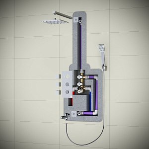 Душевая система Timo Tetra-thermo SX-0199/17SM купить в интернет-магазине сантехники Sanbest