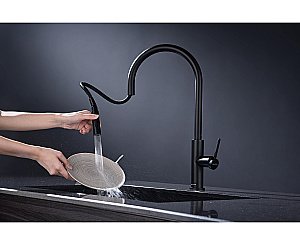 Смеситель для кухни Paulmark Senso Se215180-AN антрацит купить в интернет-магазине сантехники Sanbest