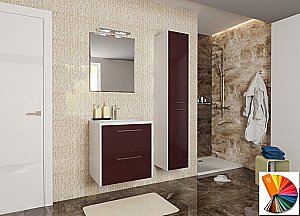 Тумба с раковиной Эстет Vegas 60 любой цвет тумбы и раковины под заказ для ванной в интернет-магазине Sanbest