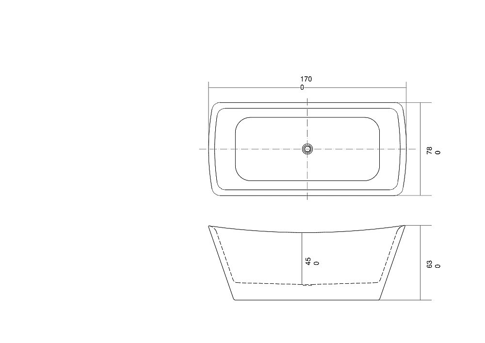 Ванна Aquatek Верса 170x78 AQ-4777 белая купить в интернет-магазине Sanbest
