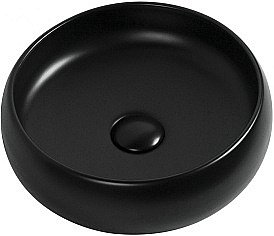 Раковина накладная Aquanet Round-1-MB 36 273680 черная матовая купить в интернет-магазине Sanbest