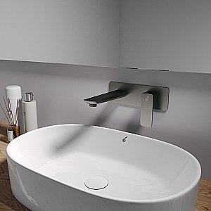 Смеситель для раковины Oliveeka D OL-869003-BGM оружейная сталь матовая купить в интернет-магазине сантехники Sanbest