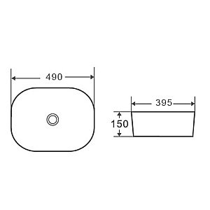 Раковина D&K Venice 49х39 DT1020116 белая купить в интернет-магазине Sanbest