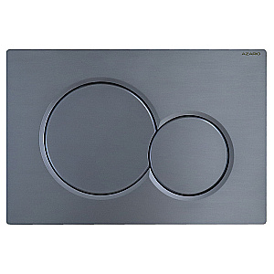 Кнопка для инсталляции Azario NEW AZ-010.08 оружейная сталь матовая купить в интернет-магазине сантехники Sanbest