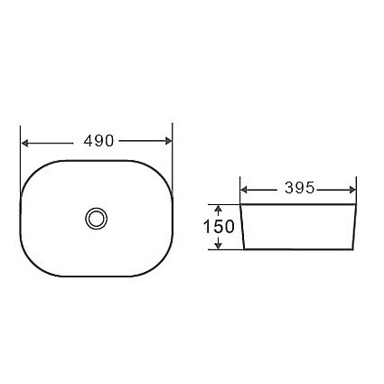 Раковина D&K Venice 49х39 DT1020116 белая купить в интернет-магазине Sanbest