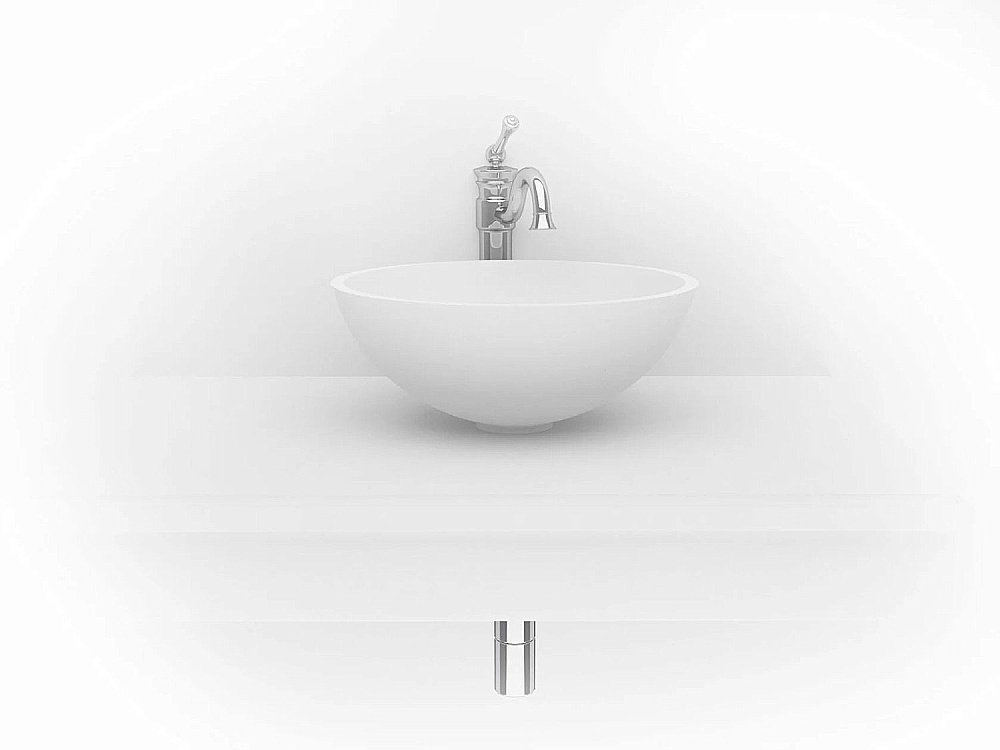 Раковина под столешницу Montebianco NEMI 11102 белая матовая купить в интернет-магазине Sanbest