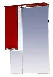 Зеркало со шкафом Misty Жасмин 65 бордо в ванную от интернет-магазине сантехники Sanbest