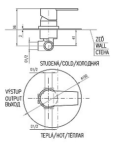 Смеситель для душа Rav-Slezak COLORADO CO183L купить в интернет-магазине сантехники Sanbest