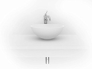 Раковина под столешницу Montebianco NEMI 11102 белая матовая купить в интернет-магазине Sanbest