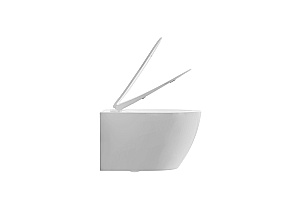 Унитаз подвесной с инсталляцией Aquatek Сириус SET AQUATEK СИРИУС PNS-07 4в1 белый/кнопка хром, безободковый, с крышкой микролифт, слив торнадо купить в интернет-магазине Sanbest