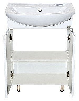 Тумба с раковиной напольная Misty Лаванда 70 белая для ванной в интернет-магазине Sanbest