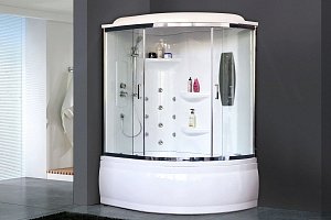 Душевая кабина Royal Bath RB150ALP-T-CH 150x100 профиль хром/стекло прозрачное купить в интернет-магазине Sanbest