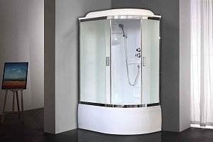 Душевая кабина Royal Bath RB8120BK1-M-CH 120x80 профиль хром/стекло матовое купить в интернет-магазине Sanbest