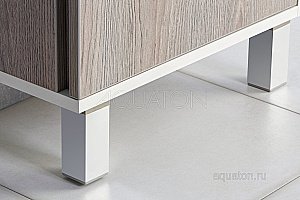 Тумба с раковиной Акватон Эмма 45 белый/дуб наварра для ванной в интернет-магазине Sanbest