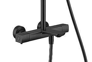 Душевая система Kaiser Cube 01382-9 черная матовая купить в интернет-магазине сантехники Sanbest