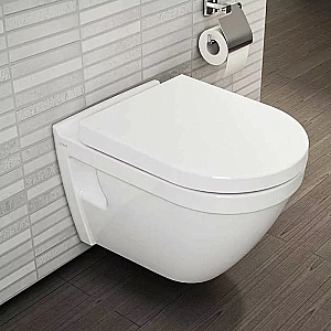 Унитаз подвесной Vitra S50 Rim-ex безободковый, белый купить в интернет-магазине Sanbest