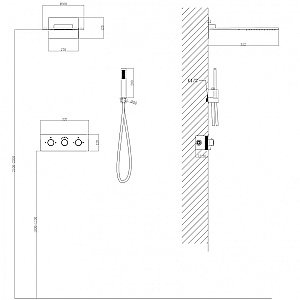 Душевая система ABBER Wasser Kreis AF8151RG розовое золото купить в интернет-магазине сантехники Sanbest