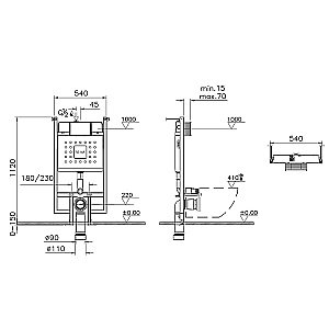 Инсталляция для унитаза Vitra V-Fix Core 738-5800-01 купить в интернет-магазине сантехники Sanbest