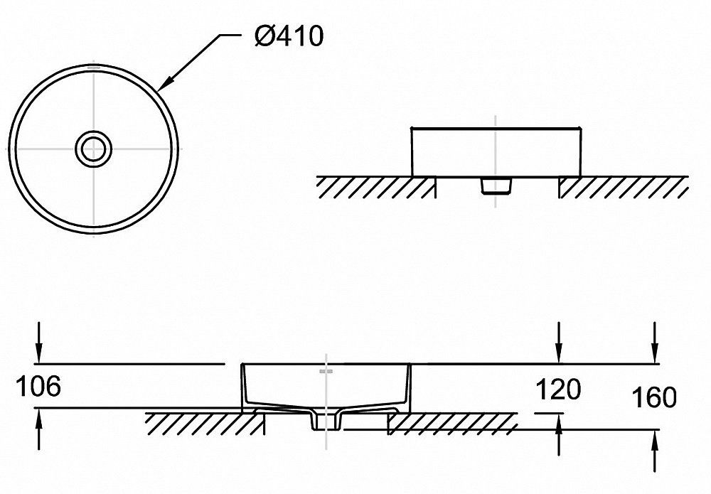 Раковина накладная Jacob Delafon Delta Pure E90012-0 белая купить в интернет-магазине Sanbest