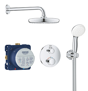 Душевая система GROHE Grohtherm 34727000 хром купить в интернет-магазине сантехники Sanbest