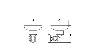 Мыльница Schein Carving 7065004 хром купить в интернет-магазине сантехники Sanbest