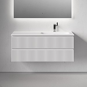 Тумба с раковиной Sancos Snob R SNR120W 120 Bianco для ванной в интернет-магазине Sanbest