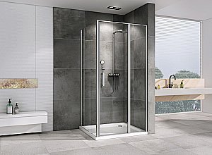 Душевой уголок ABBER Sonnenstrand AG04130S-S100 130x100 стекло прозрачное/профиль хром купить в интернет-магазине Sanbest