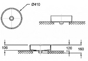 Раковина накладная Jacob Delafon Delta Pure E90012-0 белая купить в интернет-магазине Sanbest